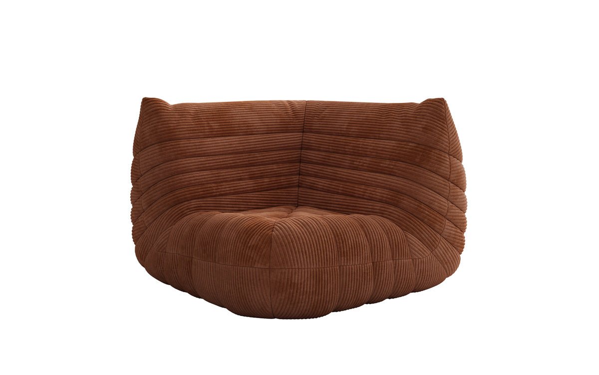 Designer Eckmodul Sofa Armchair Calmo in Corduroy