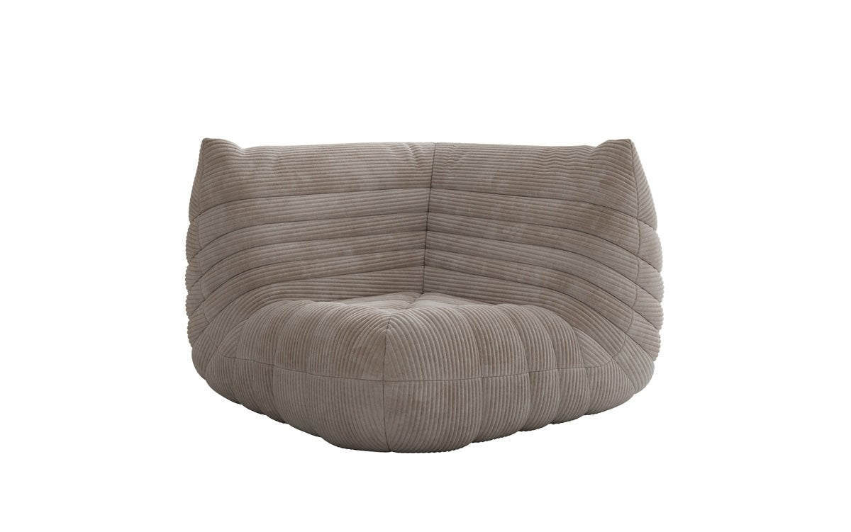 Designer Eckmodul Sofa Armchair Calmo in Corduroy