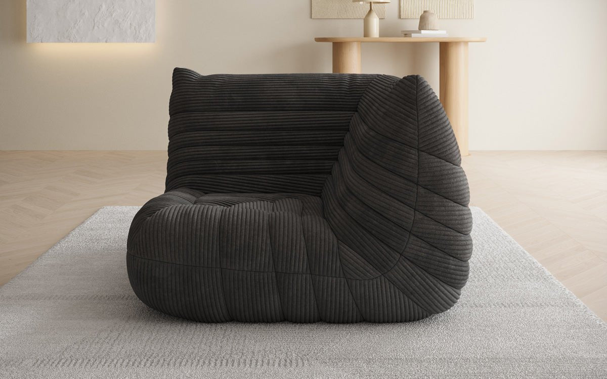 Designer Eckmodul Sofa Armchair Calmo in Corduroy
