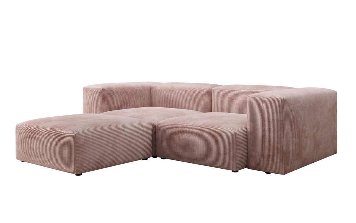 Designer L-shaped Sofa Snug Mini in Cord
