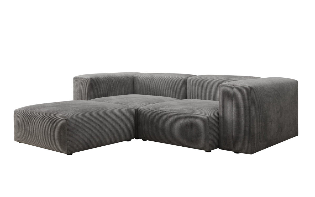 Designer L-shaped Sofa Snug Mini in Cord