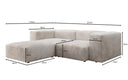 Designer corner sofa Snug Mini in Corduroy