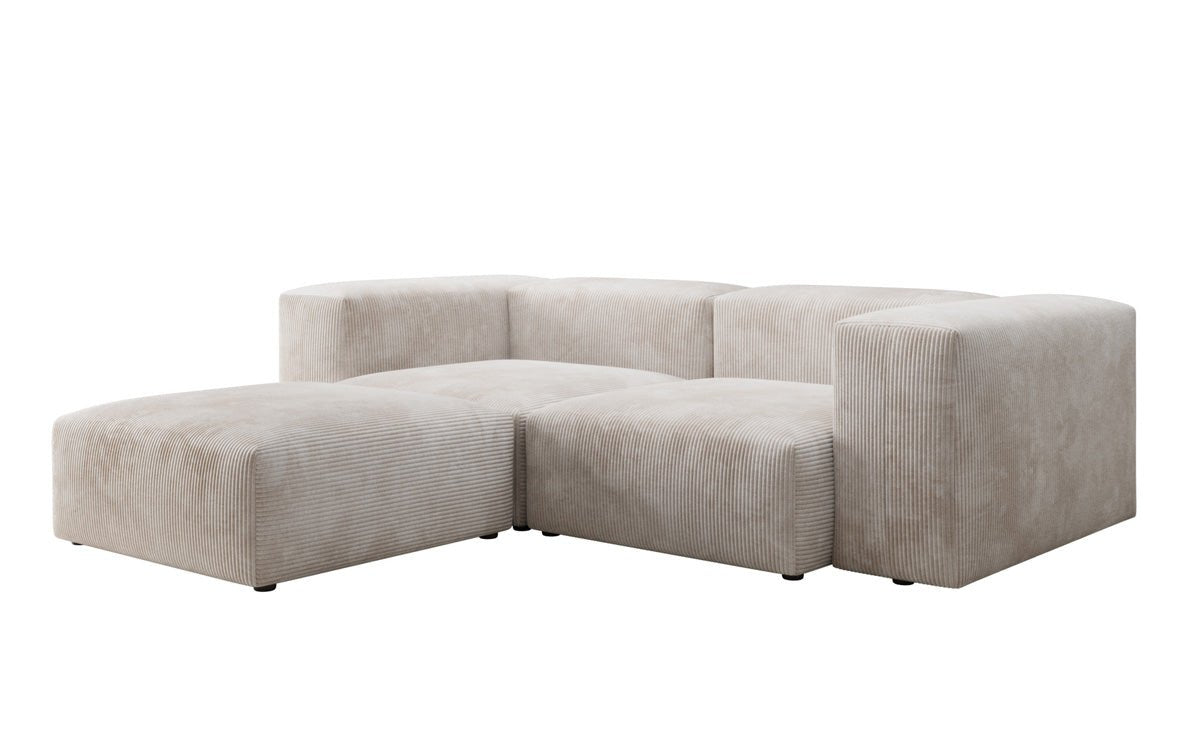 Designer L-shaped Sofa Snug Mini in Cord