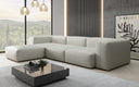 Designer corner sofa Snug in genuine leather