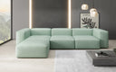 Designer corner sofa Snug in genuine leather