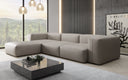 Designer corner sofa Snug in genuine leather