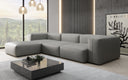 Designer corner sofa Snug in genuine leather