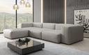 Designer corner sofa Snug in genuine leather