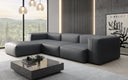 Designer corner sofa Snug in genuine leather