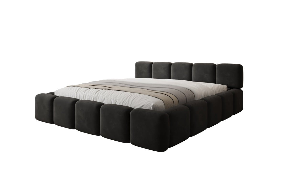 Designer upholstered bed Giulia velvet with storage