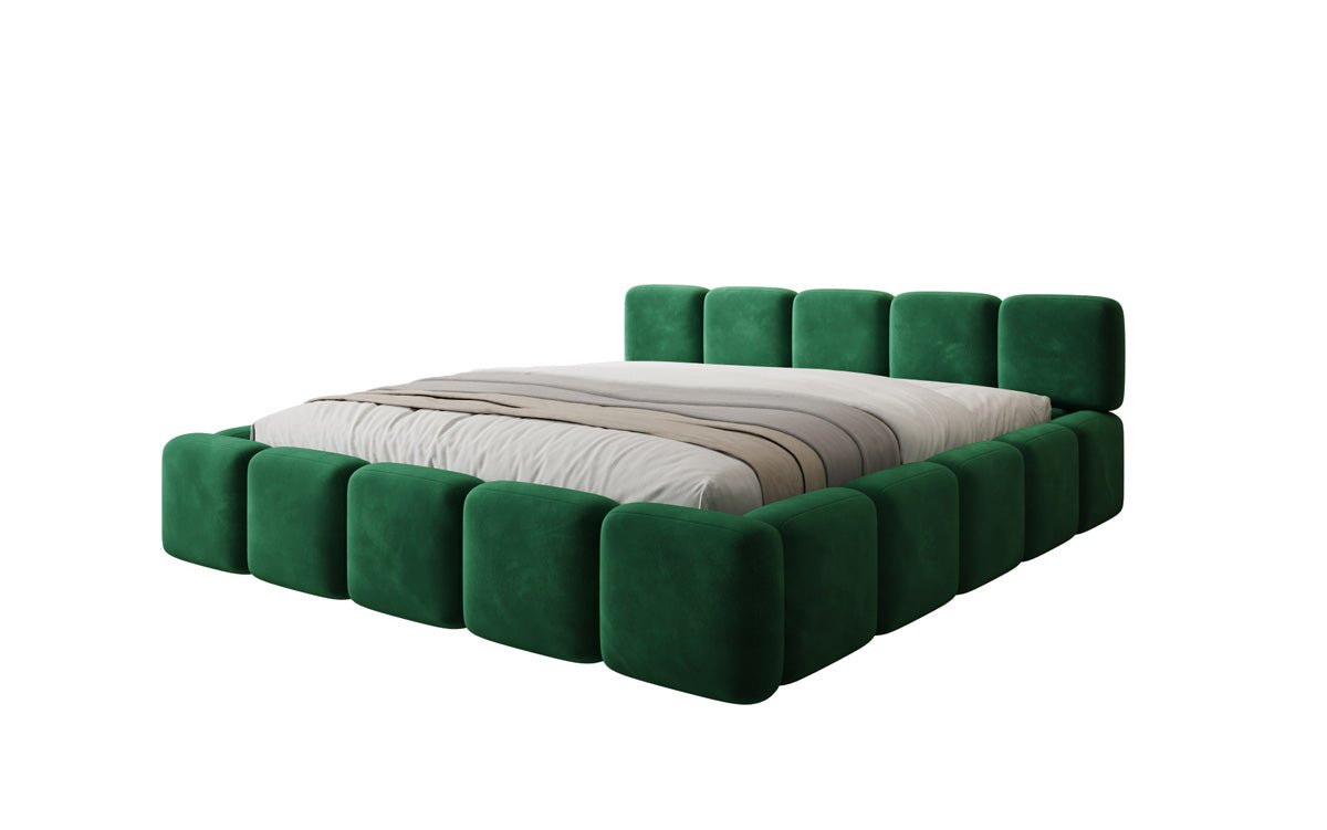 Designer upholstered bed Giulia velvet with storage