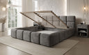 Designer Polsterbett Matilda Cord mit Stauraum