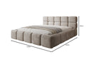 Designer Polsterbett Matilda Cord mit Stauraum