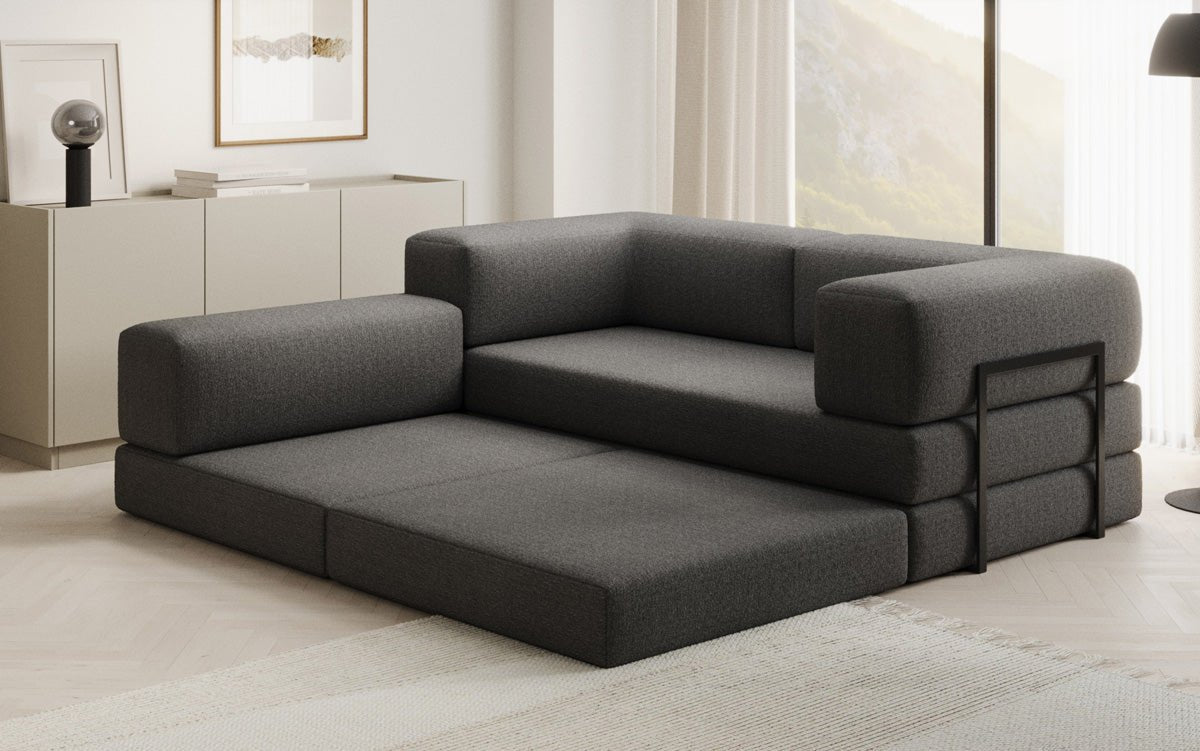 Designer Sofa Lazy L Mini in Bouclé