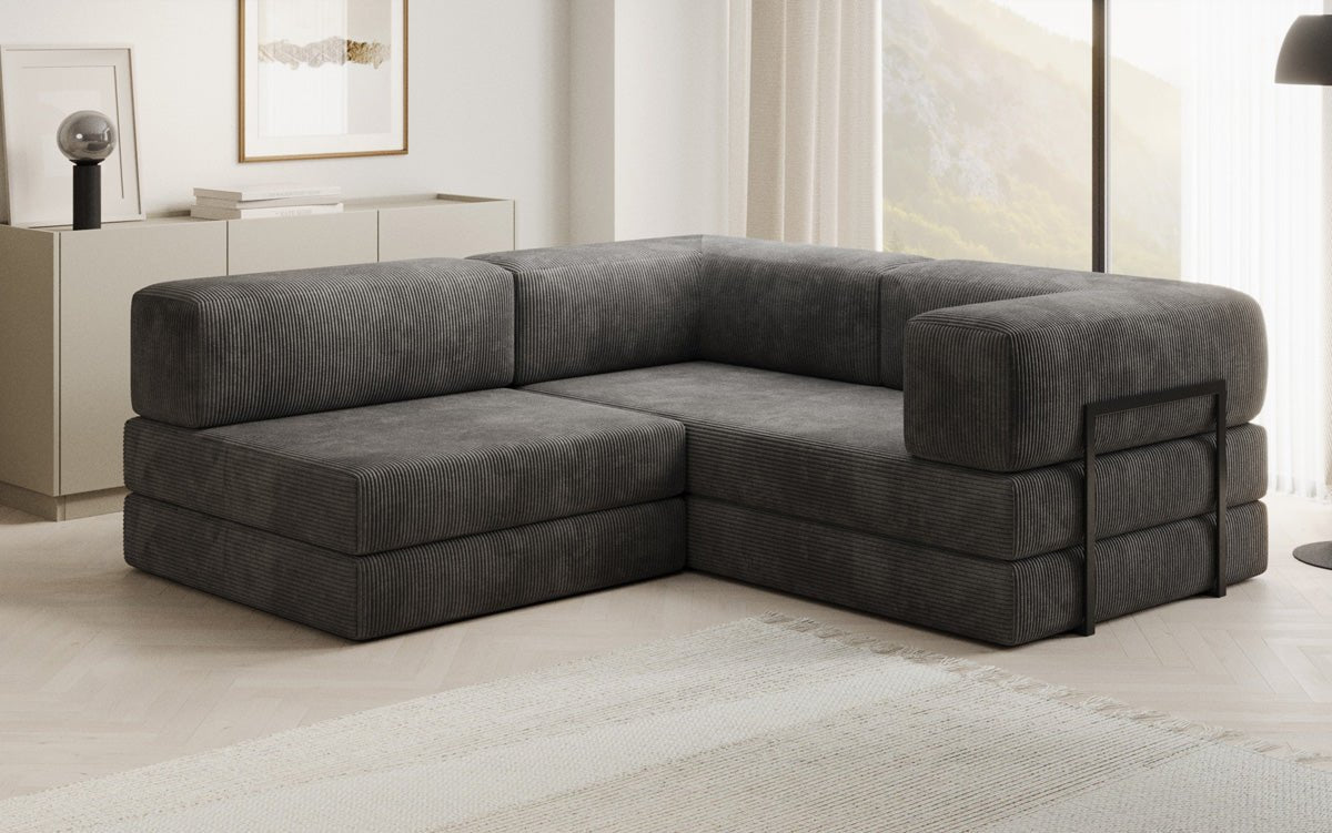 Designer Sofa Lazy L Mini in Corduroy
