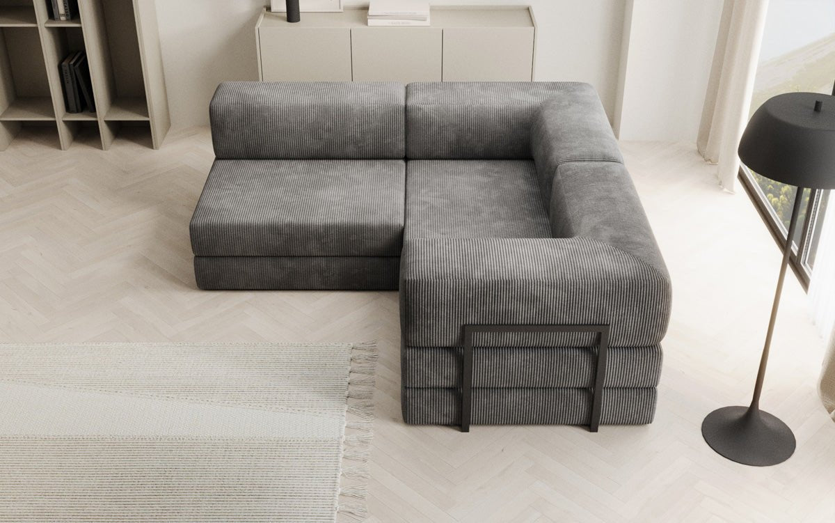 Designer Sofa Lazy L Mini in Corduroy