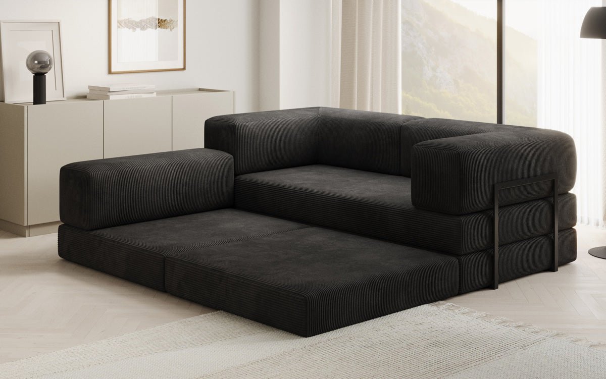 Designer Sofa Lazy L Mini in Corduroy