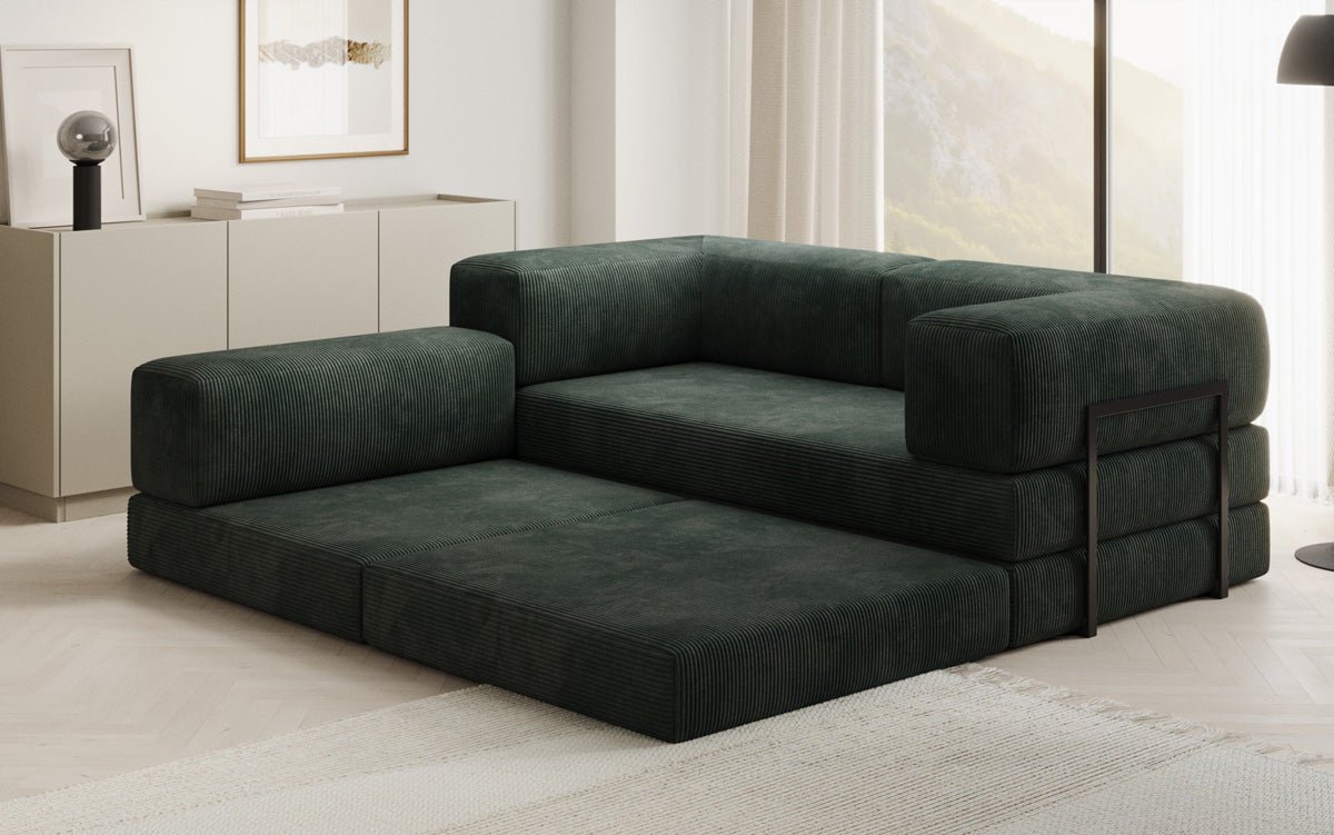 Designer Sofa Lazy L Mini in Corduroy