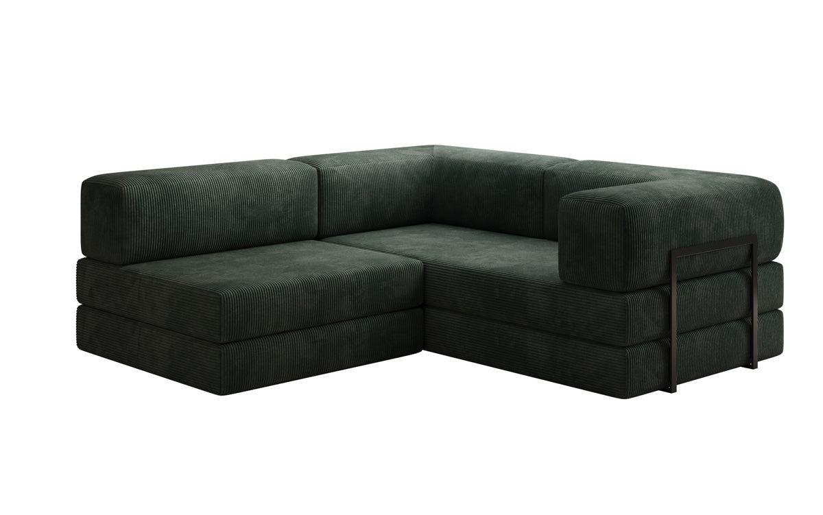 Designer Sofa Lazy L Mini in Corduroy