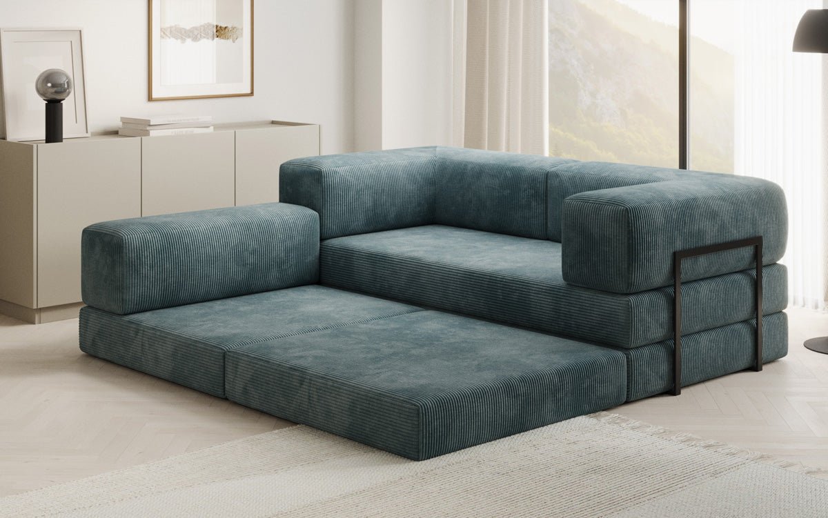 Designer Sofa Lazy L Mini in Corduroy