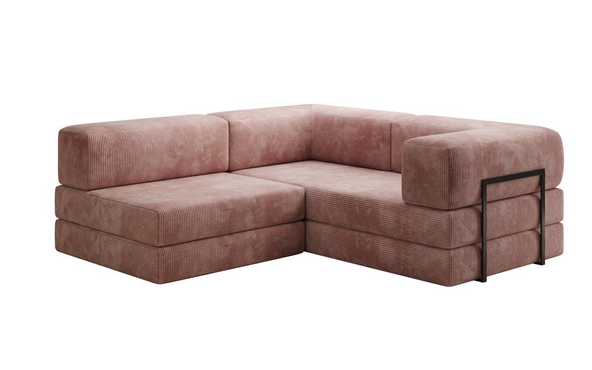 Designer Sofa Lazy L Mini in Corduroy