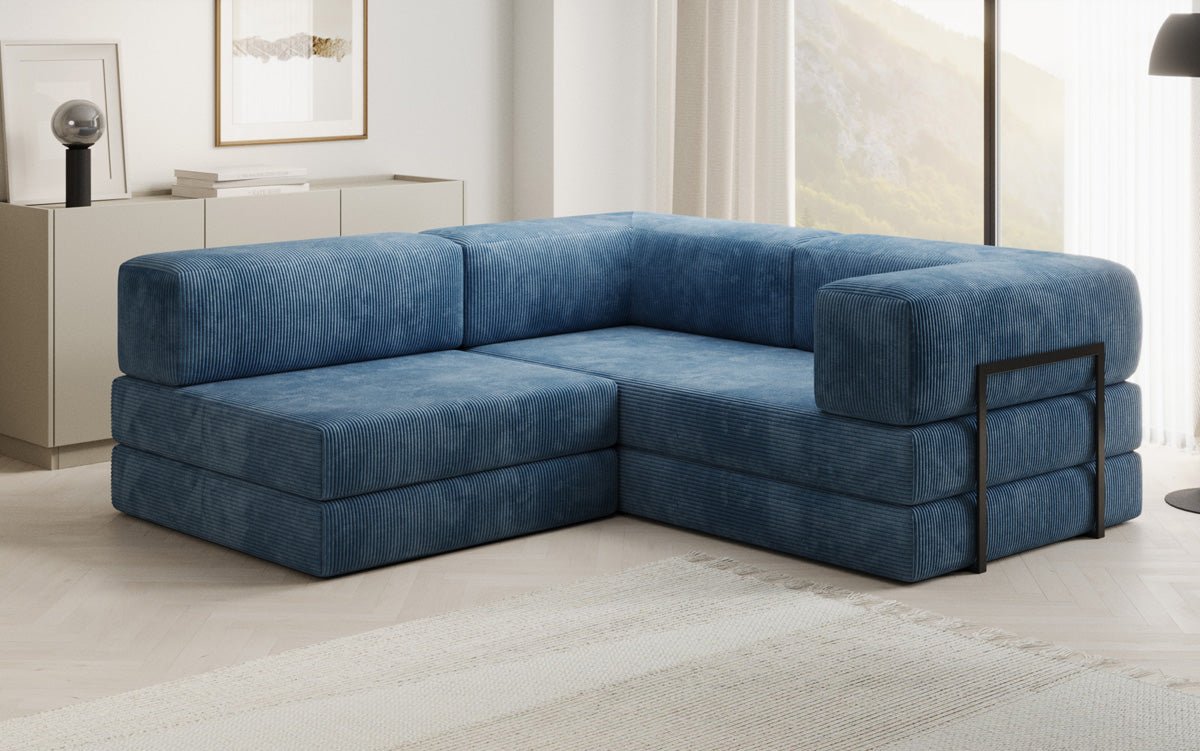 Designer Sofa Lazy L Mini in Corduroy