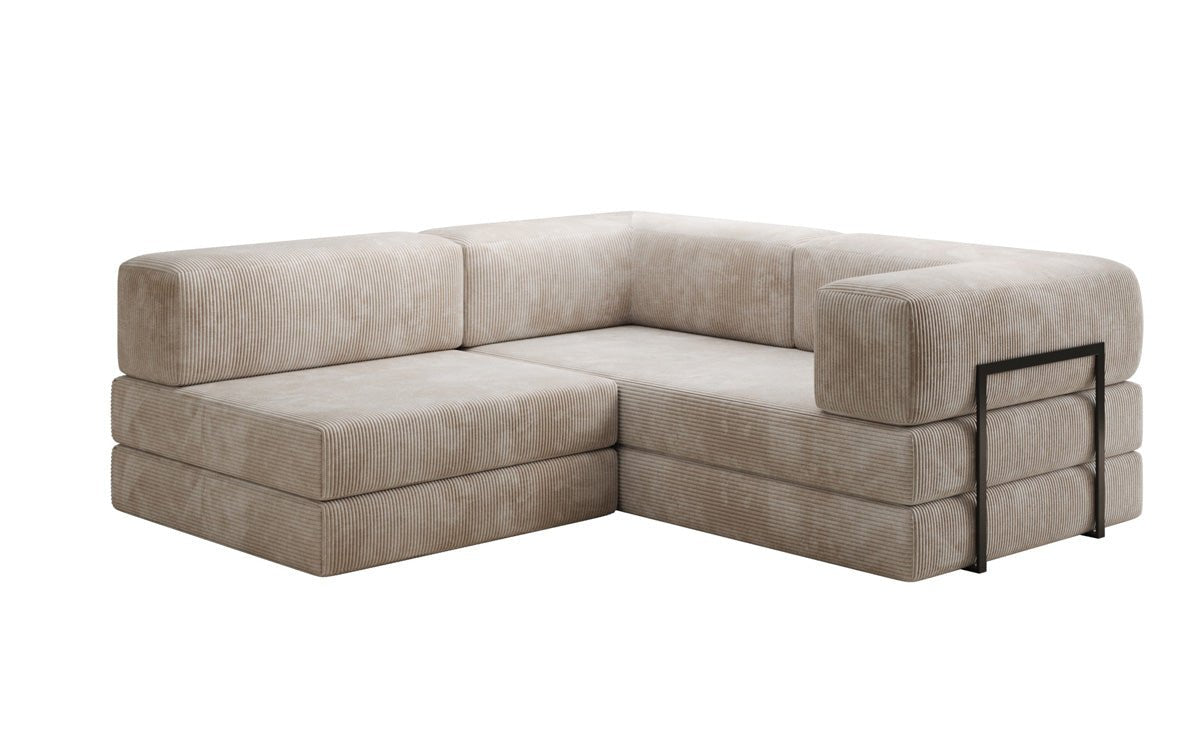 Designer Sofa Lazy L Mini in Corduroy