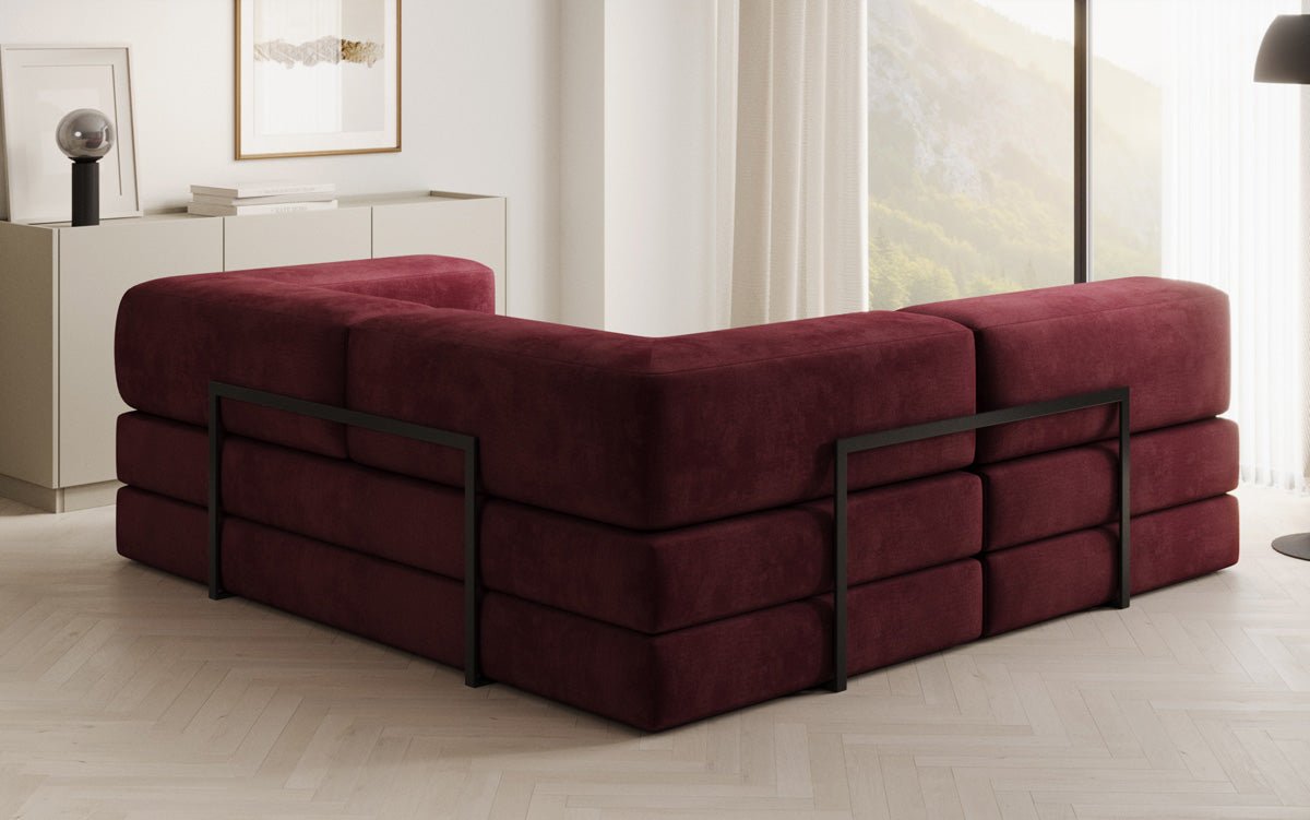 Designer Sofa Lazy L Mini in Samt