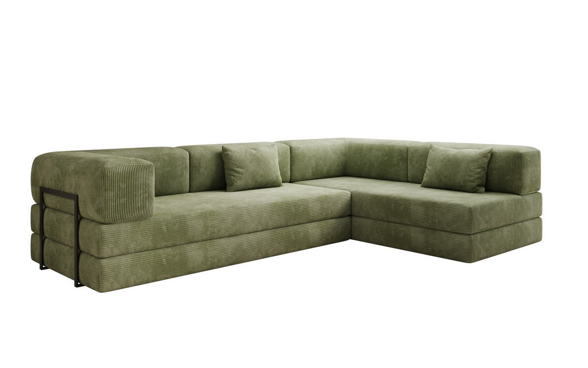 Designer Sofa Lazy L in Corduroy
