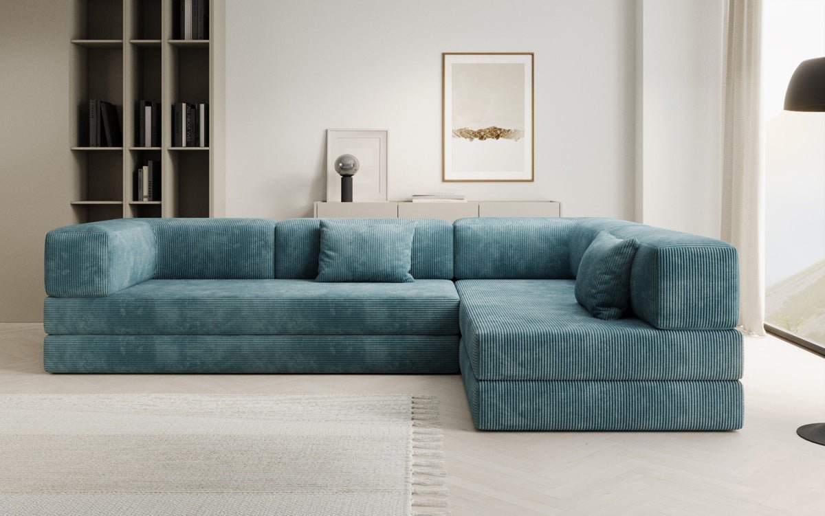 Designer Sofa Lazy L in Corduroy