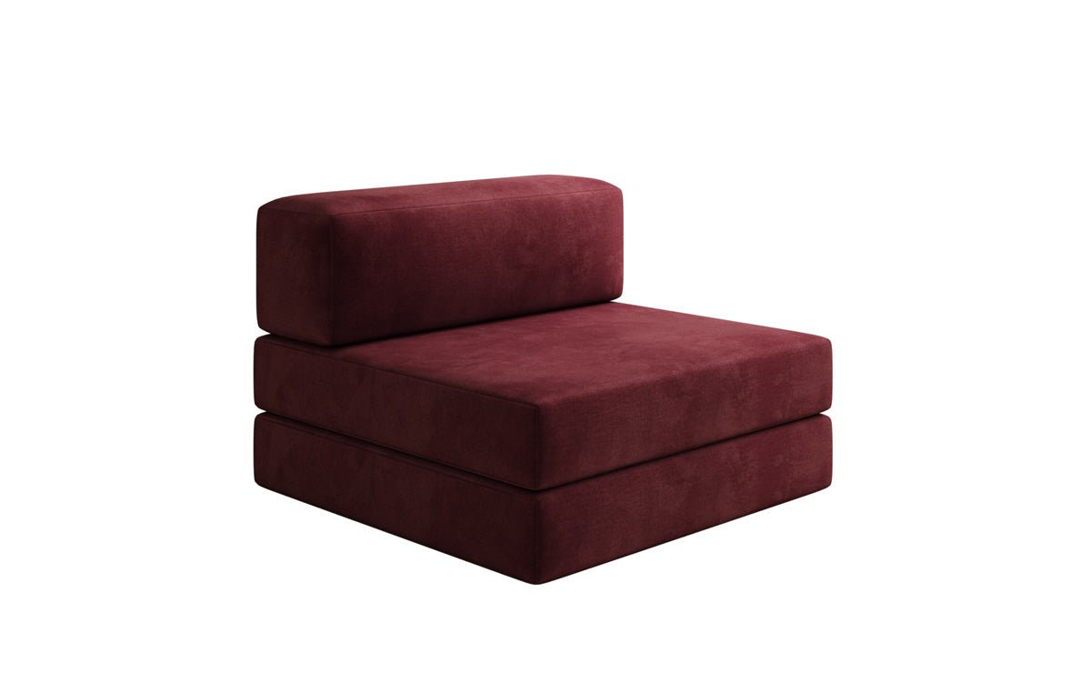 Designer Sofa Mittelmodul Lazy in Samt