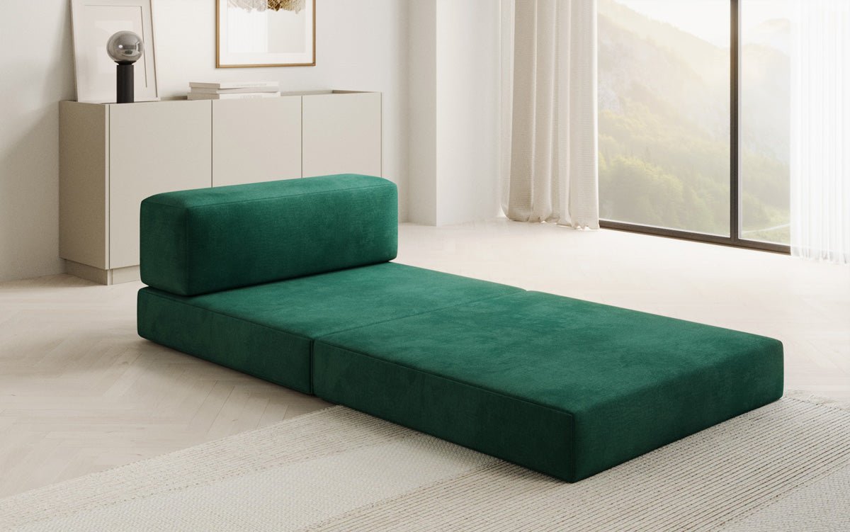 Designer Sofa Mittelmodul Lazy in Samt
