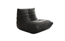 Designer sofa armchair Calmo in genuine leather