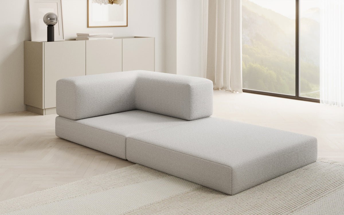 Designer Lazy Armchair in Bouclé