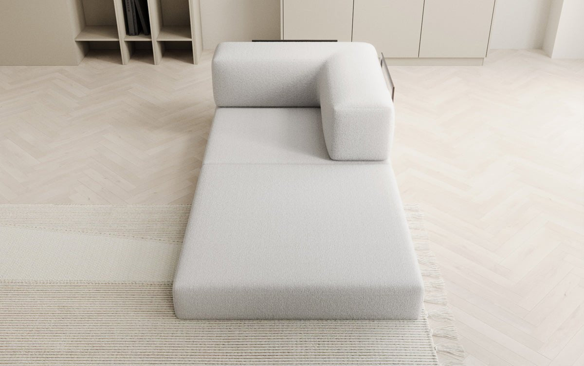 Designer Lazy Armchair in Bouclé