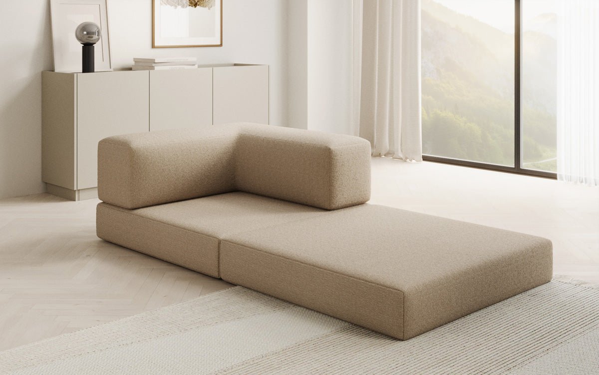 Designer Lazy Armchair in Bouclé