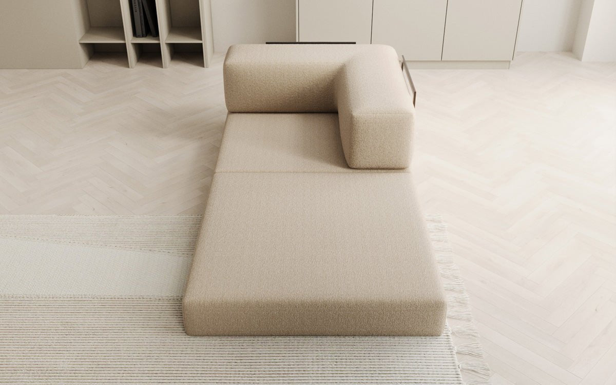Designer Lazy Armchair in Bouclé