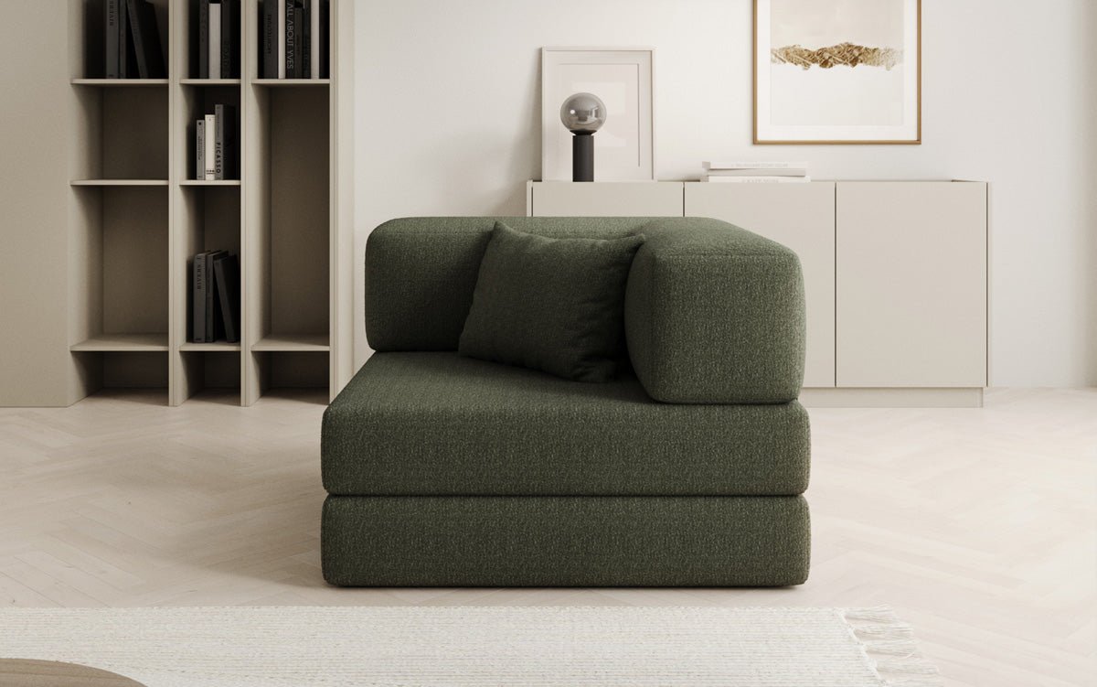 Designer Lazy Armchair in Bouclé