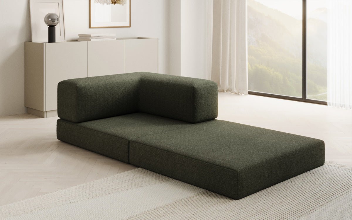Designer Lazy Armchair in Bouclé