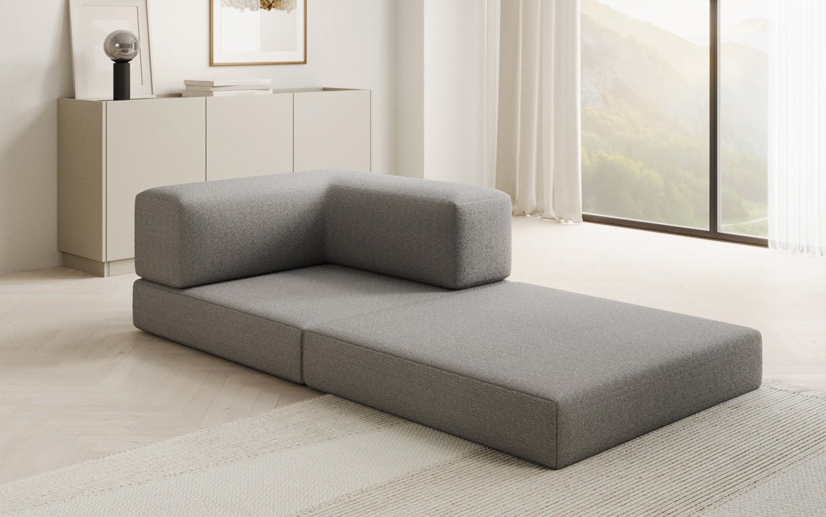 Designer Lazy Armchair in Bouclé