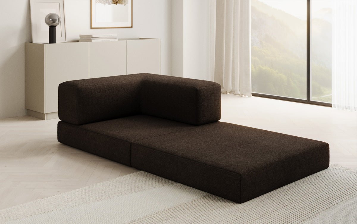 Designer Lazy Armchair in Bouclé