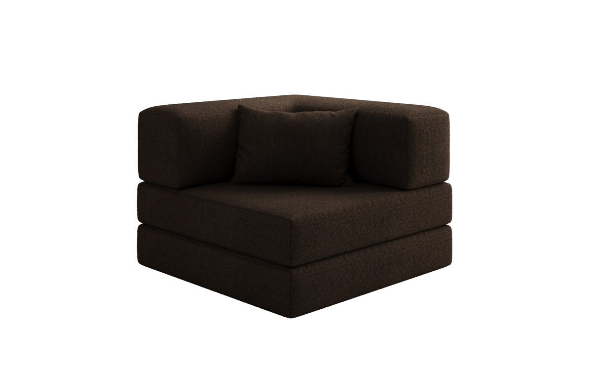 Designer Lazy Armchair in Bouclé