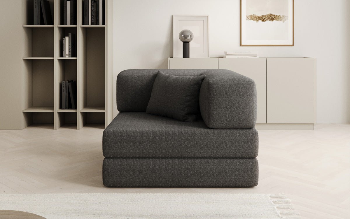 Designer Lazy Armchair in Bouclé