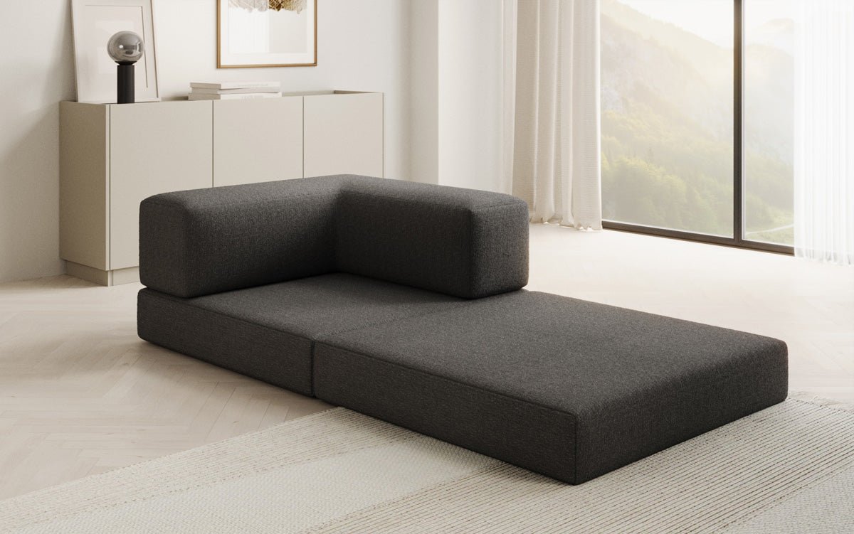 Designer Lazy Armchair in Bouclé