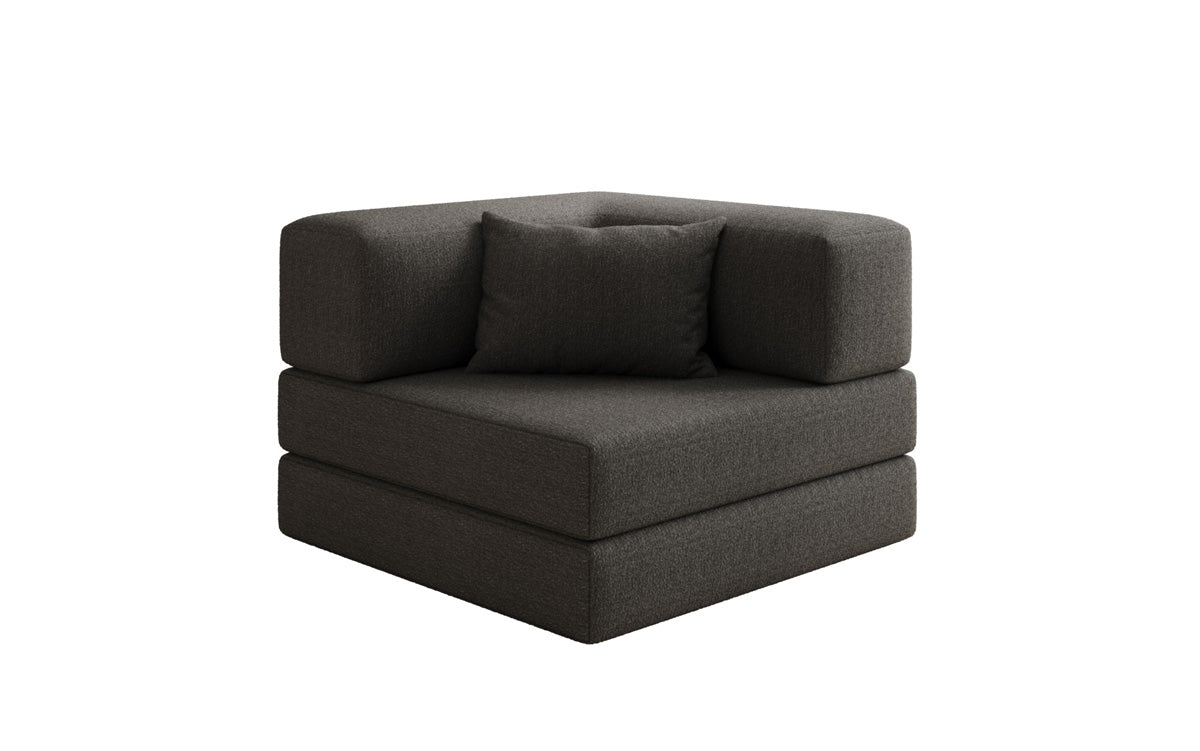 Designer Lazy Armchair in Bouclé