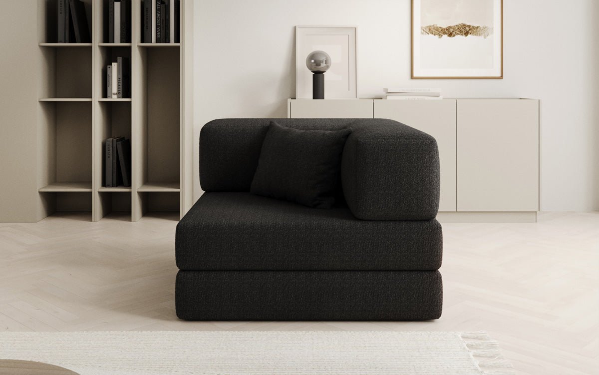 Designer Lazy Armchair in Bouclé