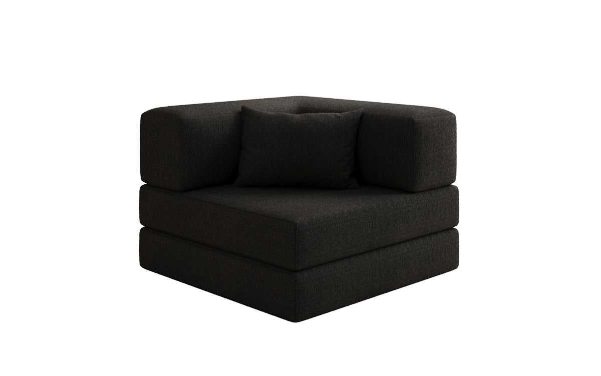 Designer Lazy Armchair in Bouclé
