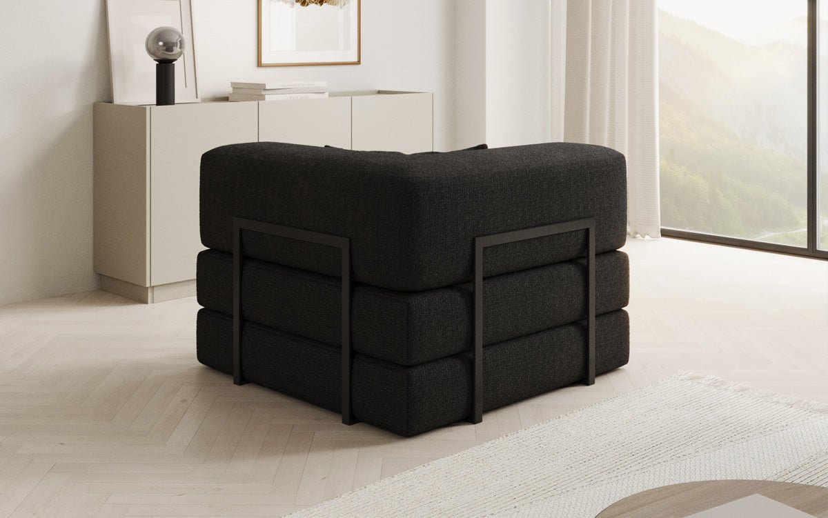 Designer Lazy Armchair in Bouclé