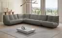 Designer corner sofa Calmo sectional in genuine leather