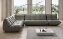 Designer corner sofa Calmo sectional in genuine leather
